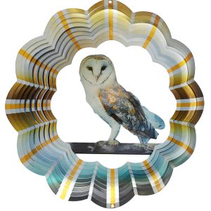 Barn Owl Wind Spinner 12''