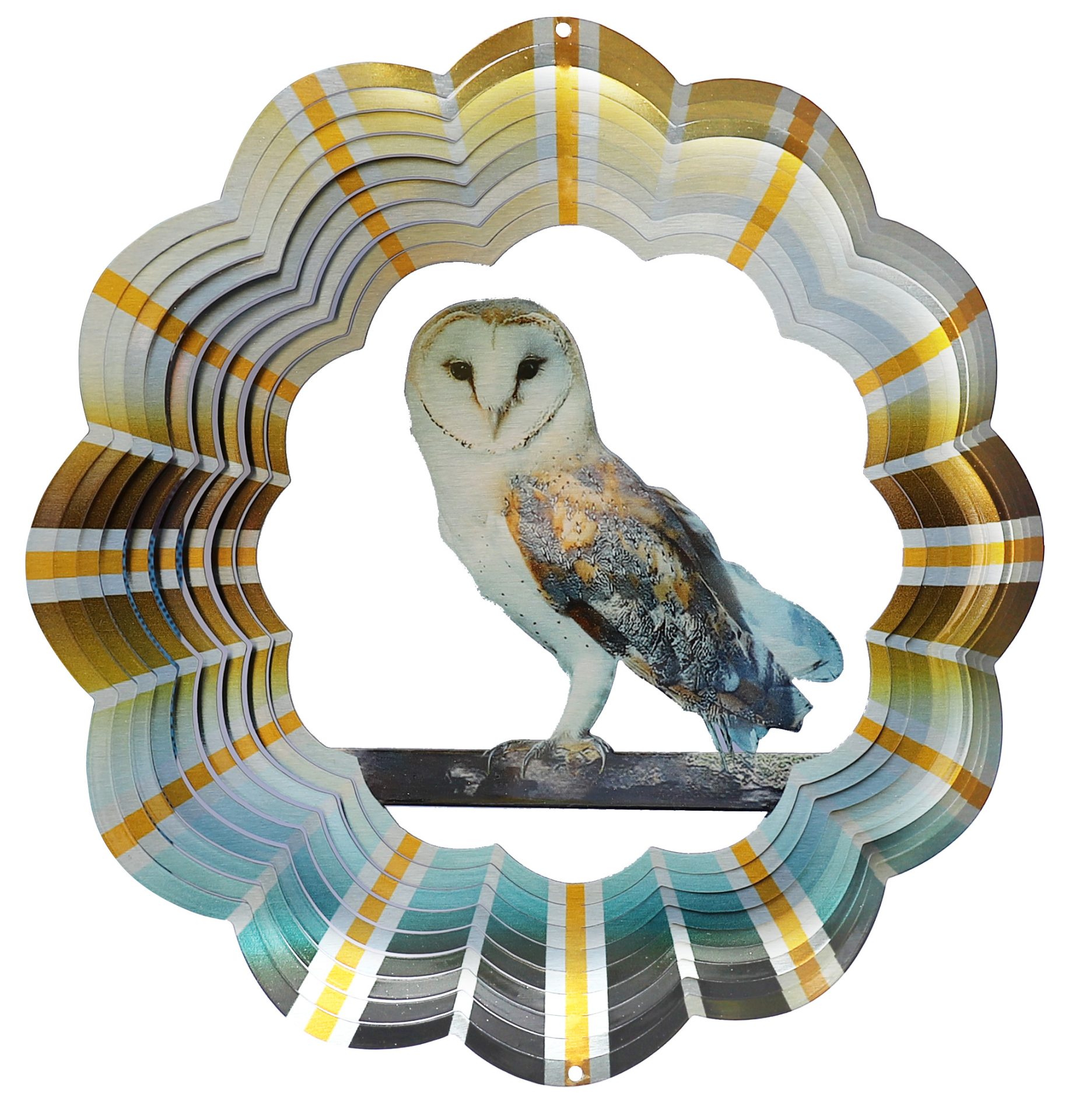 Barn Owl Wind Spinner 12''